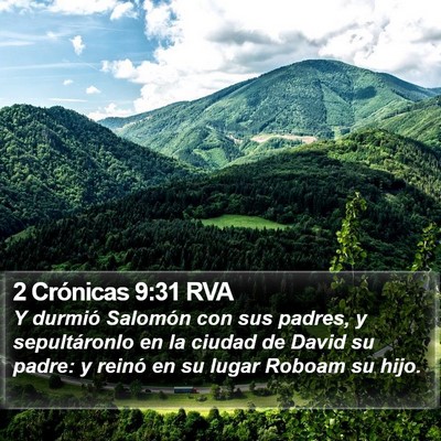 2 Crónicas 9:31 RVA Bible Verse Image