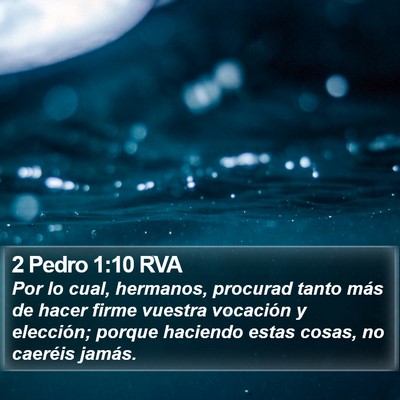 2 Pedro 1:10 RVA Bible Verse Image