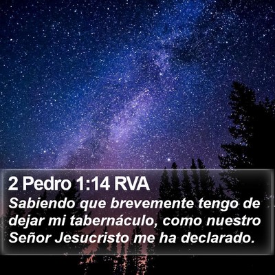 2 Pedro 1:14 RVA Bible Verse Image