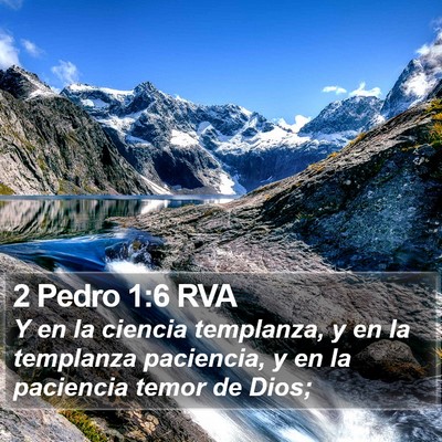 2 Pedro 1:6 RVA Bible Verse Image