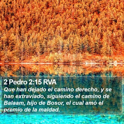2 Pedro 2:15 RVA Bible Verse Image