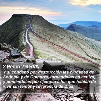 2 Pedro 2:6 RVA Bible Verse Image