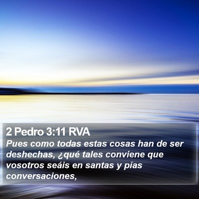 2 Pedro 3:11 RVA Bible Verse Image