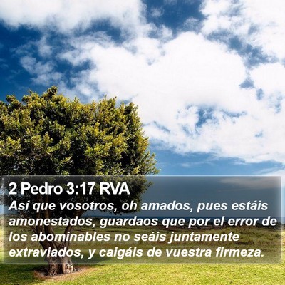 2 Pedro 3:17 RVA Bible Verse Image