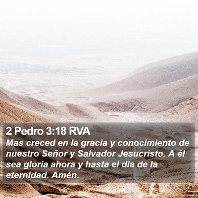 2 Pedro 3:18 RVA Bible Verse Image