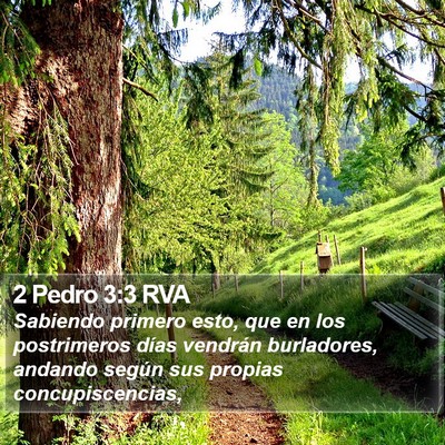 2 Pedro 3:3 RVA Bible Verse Image