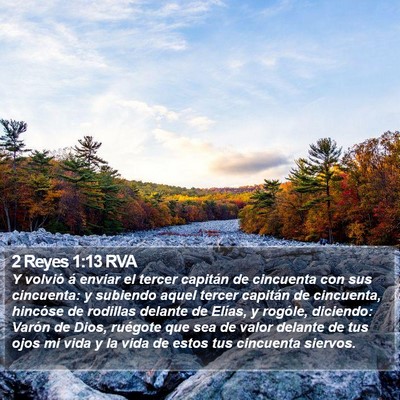 2 Reyes 1:13 RVA Bible Verse Image