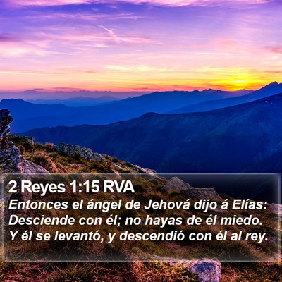2 Reyes 1:15 RVA Bible Verse Image