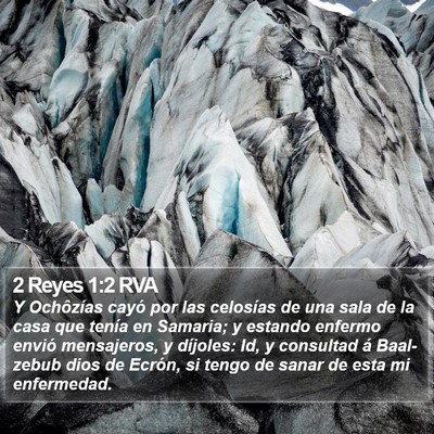 2 Reyes 1:2 RVA Bible Verse Image
