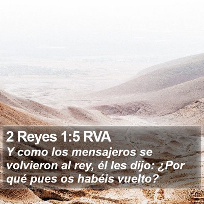 2 Reyes 1:5 RVA Bible Verse Image