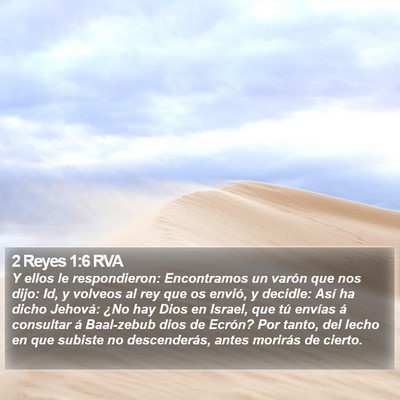 2 Reyes 1:6 RVA Bible Verse Image