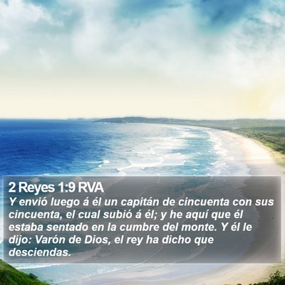 2 Reyes 1:9 RVA Bible Verse Image