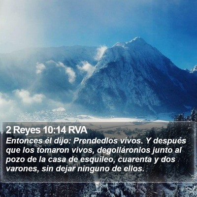 2 Reyes 10:14 RVA Bible Verse Image