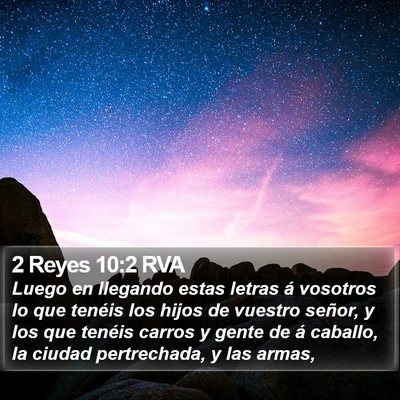 2 Reyes 10:2 RVA Bible Verse Image