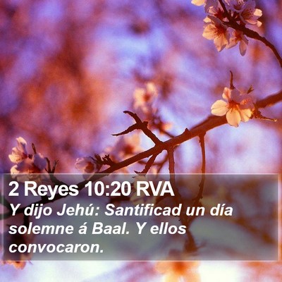 2 Reyes 10:20 RVA Bible Verse Image