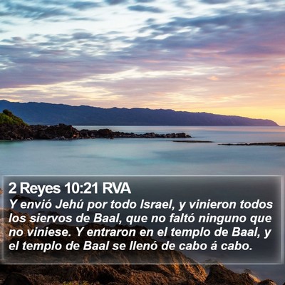 2 Reyes 10:21 RVA Bible Verse Image
