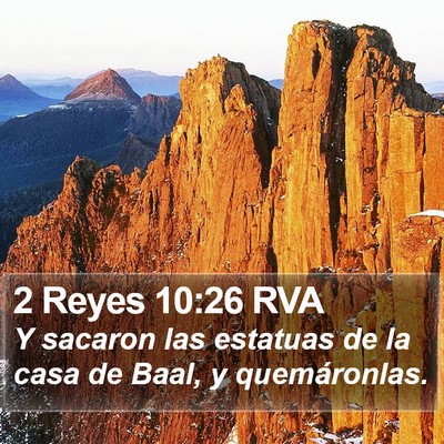 2 Reyes 10:26 RVA Bible Verse Image