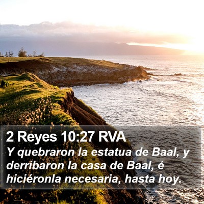 2 Reyes 10:27 RVA Bible Verse Image