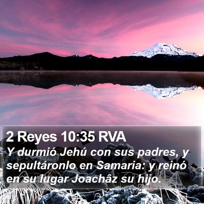 2 Reyes 10:35 RVA Bible Verse Image