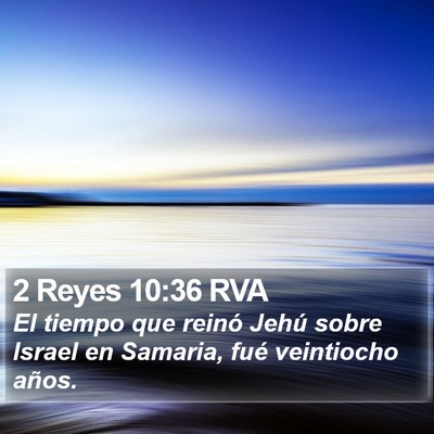 2 Reyes 10:36 RVA Bible Verse Image