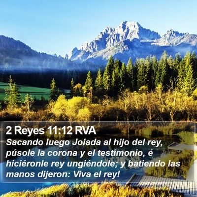2 Reyes 11:12 RVA Bible Verse Image