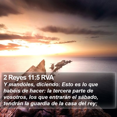 2 Reyes 11:5 RVA Bible Verse Image