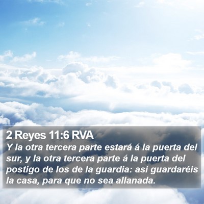 2 Reyes 11:6 RVA Bible Verse Image