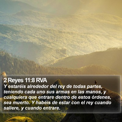 2 Reyes 11:8 RVA Bible Verse Image