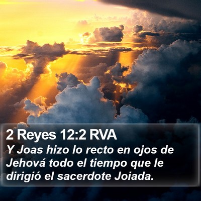 2 Reyes 12:2 RVA Bible Verse Image