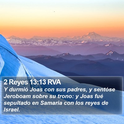 2 Reyes 13:13 RVA Bible Verse Image