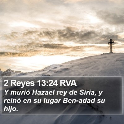 2 Reyes 13:24 RVA Bible Verse Image