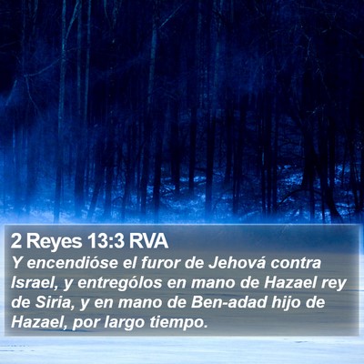 2 Reyes 13:3 RVA Bible Verse Image