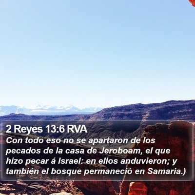 2 Reyes 13:6 RVA Bible Verse Image