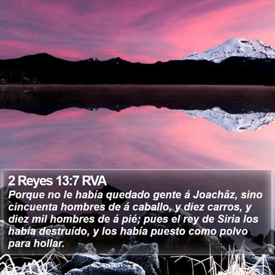 2 Reyes 13:7 RVA Bible Verse Image