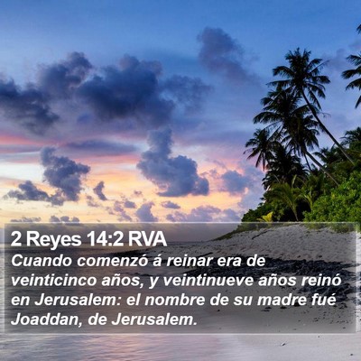 2 Reyes 14:2 RVA Bible Verse Image