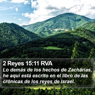 2 Reyes 15:11 RVA Bible Verse Image