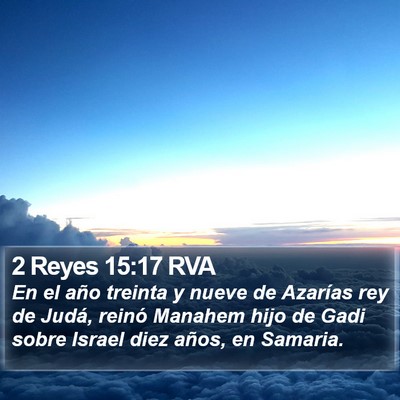 2 Reyes 15:17 RVA Bible Verse Image
