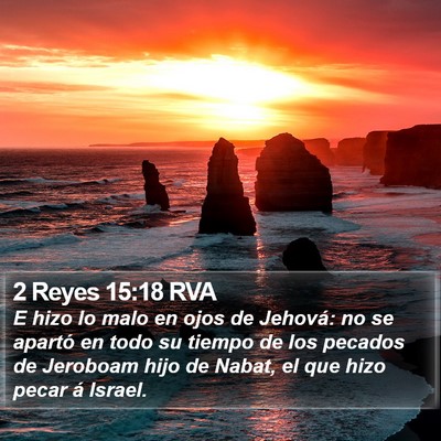 2 Reyes 15:18 RVA Bible Verse Image