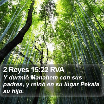 2 Reyes 15:22 RVA Bible Verse Image