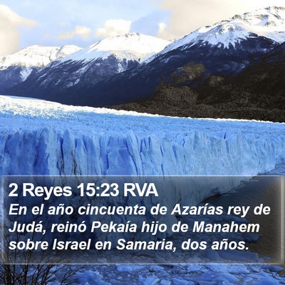 2 Reyes 15:23 RVA Bible Verse Image