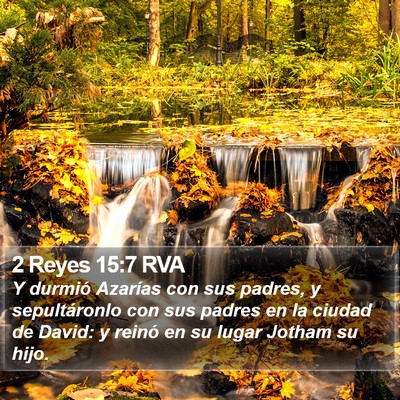 2 Reyes 15:7 RVA Bible Verse Image