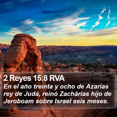 2 Reyes 15:8 RVA Bible Verse Image