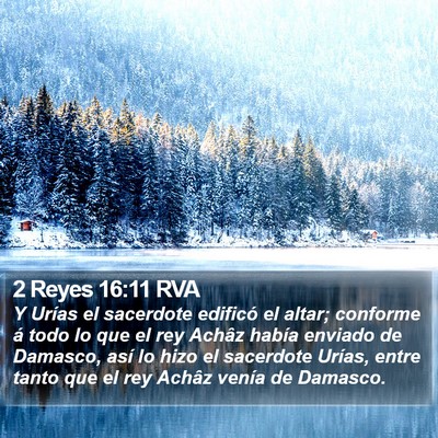 2 Reyes 16:11 RVA Bible Verse Image