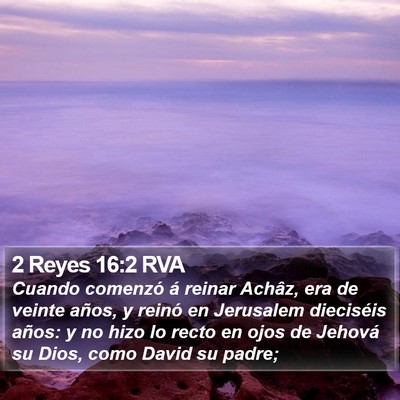 2 Reyes 16:2 RVA Bible Verse Image