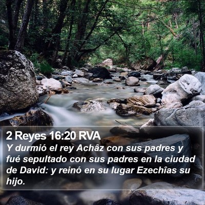 2 Reyes 16:20 RVA Bible Verse Image