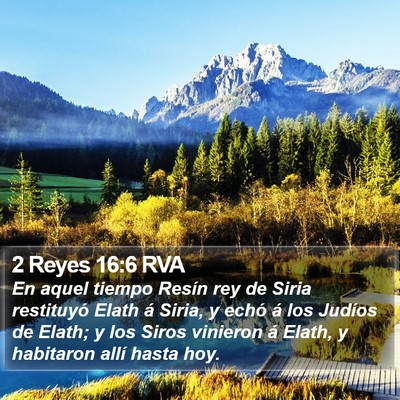 2 Reyes 16:6 RVA Bible Verse Image