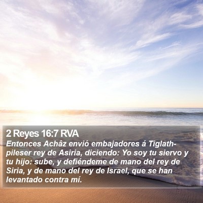 2 Reyes 16:7 RVA Bible Verse Image