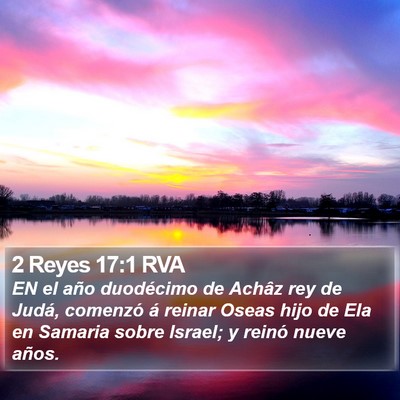 2 Reyes 17:1 RVA Bible Verse Image