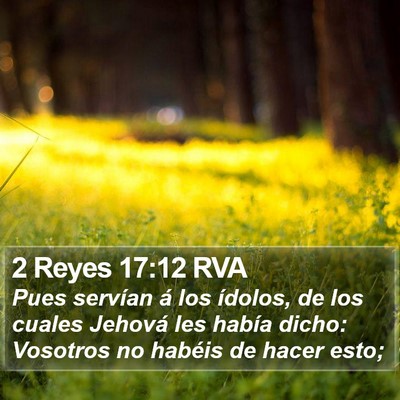 2 Reyes 17:12 RVA Bible Verse Image