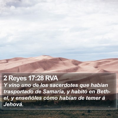 2 Reyes 17:28 RVA Bible Verse Image